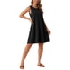 thumbnail image 4 of INSPIRE CHIC Vestidos de Verano para Mujeres Vestido de Tanque de Regreso a Clases Playa Casual Sin Mangas Suelto Camiseta Vestido con Bolsillos XL Negro, 4 of 6