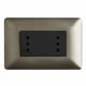 thumbnail image 1 of X 10 Tomacorriente Enchufe Doble Café Punteado 10a 220v, 1 of 2