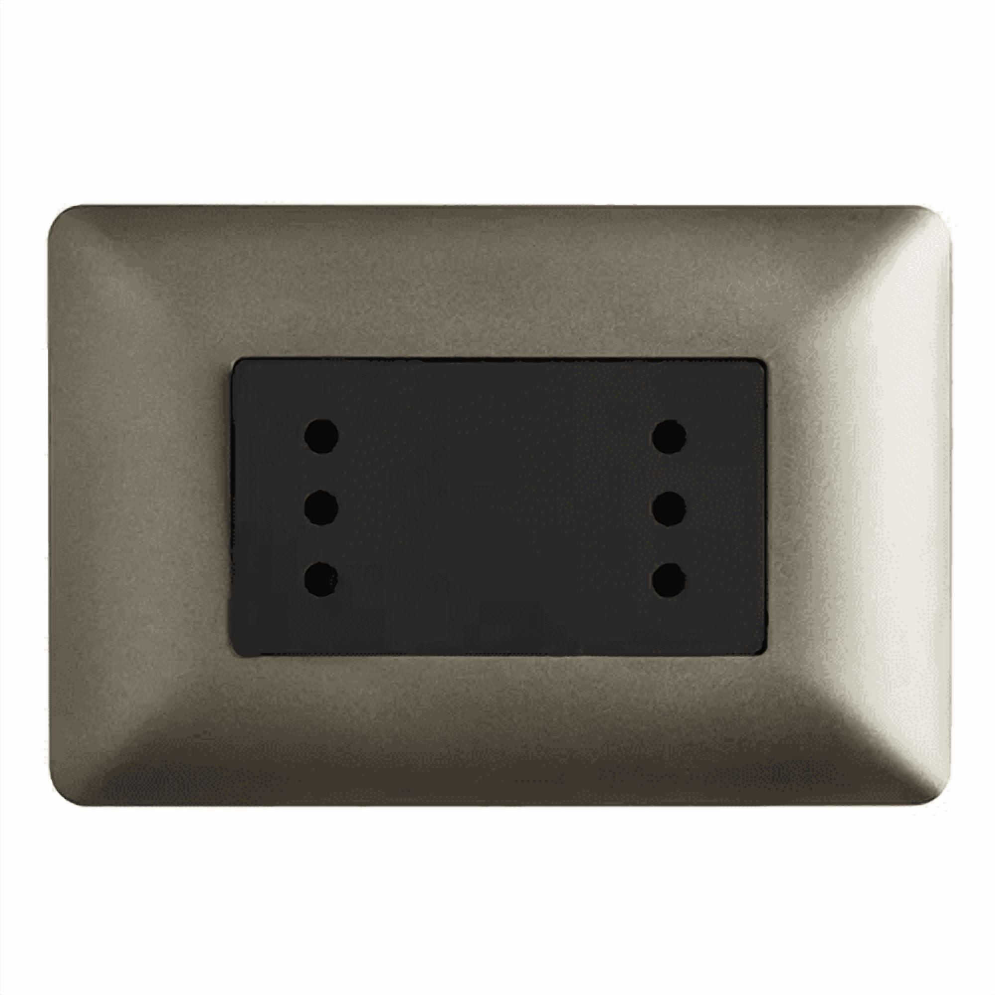 Genérico - X 10 Tomacorriente Enchufe Doble Café Punteado 10a 220v