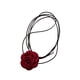 thumbnail image 3 of Gargantilla De Flores Para Mujer, Gargantilla Con Cordones Para Vacaciones, Bodas, Cumpleaños, Color Rojo, 3 of 3