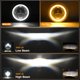 thumbnail image 3 of Faro LED Nilight 18 cm / Luz antiniebla 4,5" DOT negro, 3 of 8