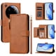thumbnail image 1 of FOXDOCK Funda Tipo Cartera para Xiaomi Redmi 14R Cuero PU con Cremallera y Correa de Muñeca, Ranuras para Tarjetas, Soporte Plegable, Cierre Magnético, 1 of 5