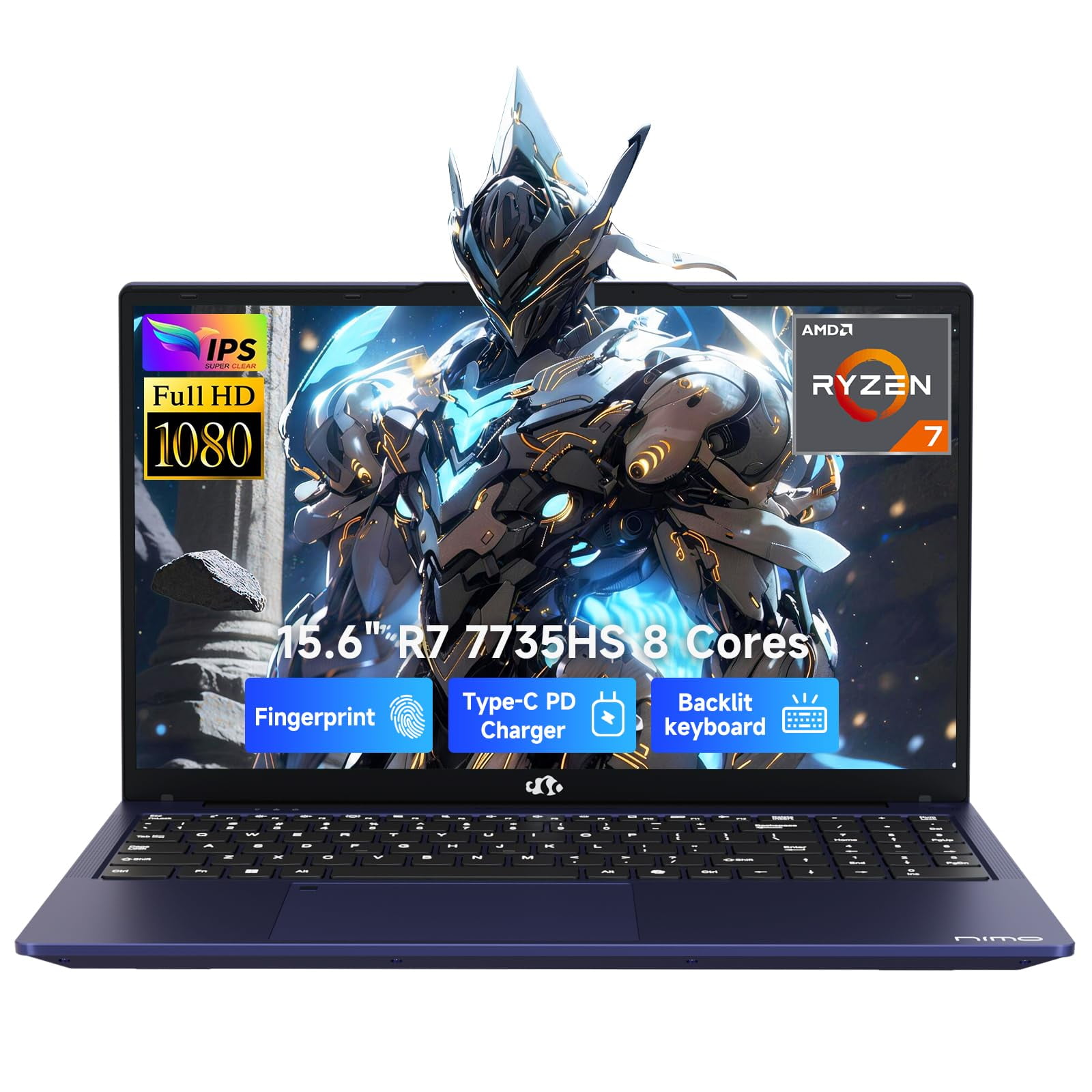Laptop Para Videojuegos Nimo N159 15.6 Pulgadas Fhd Amd Ryzen 7 16 Gb Ram 256 Gb Ssd