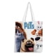 thumbnail image 1 of The Secret Life of Pets Bolso de tela con estampado de lienzo para mujer, bolsa de compras reutilizable y estética, con cremallera interior, regalo para mujer, 35 × 40 cm., 1 of 6
