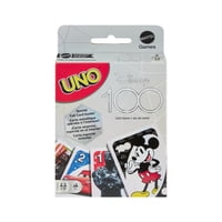 Juego De Cartas Mattel Uno Disney 100 Para Niños Con Lámina Coleccionable
