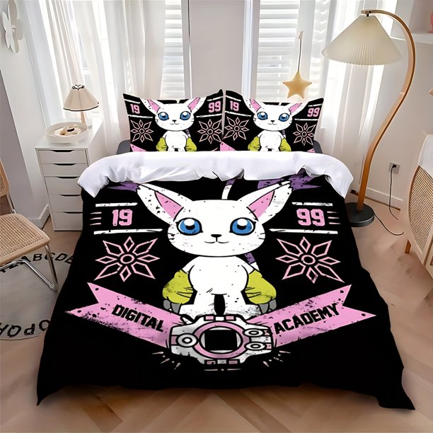 Classic Cool Hot Anime D-Digimons Printed Pattern Suitable Suitable for Home Bedrooms Guest Rooms