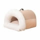 thumbnail image 2 of Nido Para Gatos Semicerrado, Suministros Suaves Para Mascotas, Cama Para Gatos Durmiendo Para Gatitos, Perros, Café, Grande, 2 of 3