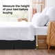 thumbnail image 4 of Faldón de cama Utopia Bedding Queen de 16" de caída, negro, microfibra suave, 4 of 6