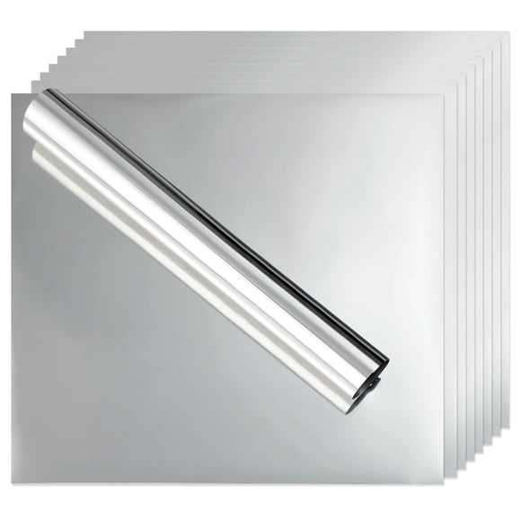 Vinilo HTVRONT Chrome – Paquete de 9 piezas 30 × 30 cm, compatible con Cricut