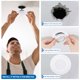 thumbnail image 5 of Uxcell 6.3" ID 10" OD Anillos de Ajuste para Luz Empotrada Anillo de Recorte Blanco Brillante para Lámparas de Techo y Pared, 5 of 7