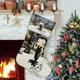 thumbnail image 1 of Betty Boop Tema: Calcetines de Navidad, fino lino blanco para colgar en escaleras y chimenea, decoración navideña para el hogar, regalo de Navidad. 45cm × 32cm, 1 of 5