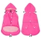 thumbnail image 5 of Chubasquero HDE para perros, doble capa, cremallera y capucha, rosa XL, 5 of 7