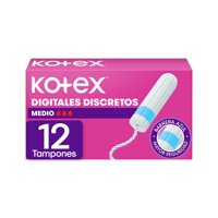 Tampón Digitales Medio 12 Un Kotex