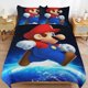 thumbnail image 1 of Super Mario Bed Duvet Cover Microfiber Bedding Sets 3D Printed Lightweight 3 Piece Comforter Sets for Kids Boys Girls, 1 of 5