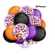 thumbnail image 1 of Kit de 42 globos de látex, color negro, naranja y morado, confeti para fiestas, suministros de decoración (12 pulgadas) $42 Globos de 12 pulgadas, decoraciones, globos de confeti negro y naranja, pape, 1 of 7