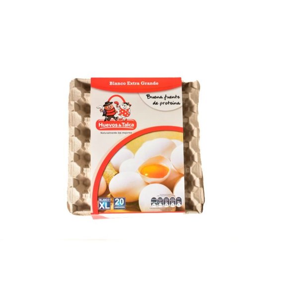 Huevos Tradicionales Extra Grande Blanco, 20 Un