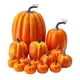 thumbnail image 2 of 14 calabazas artificiales de espuma para decorar fiestas de granja, decoración del hogar, mesa de comedor interior de otoño, surtido de Halloween Naranja, 2 of 5