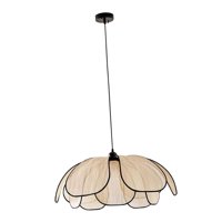 Ioensy - Lámpara De Araña De Tela Nórdica Estilo Bohemio Para Pasillo, Dormitorio, Estudio, 60 Cm