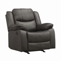 Muebles Santa Ana - Bergere Reclinable Mecedora Smoke