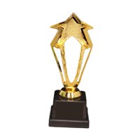 Magideal - Trofeos De Dorados De Plástico Trofeos Pequeños Para Niños Decoración De Base Negra De Trofeos De Estrellas Para Fútbol Fiesta , 27,5 Cm De Alto 275 Cm De Alto
