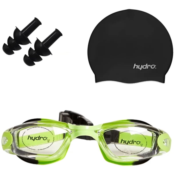 Set Natación Niño-junior Hydro®: Gorra + Lentes + Tapon Oído