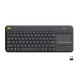 thumbnail image 1 of Teclado Logitech K400 touch inalámbrico negro, 1 of 3