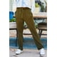 thumbnail image 1 of Pantalones Lisos de Felpa Francesa con Cintura Elástica y Correa Ajustable en la Cintura y Bolsillo Lateral, 1 of 4