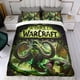 thumbnail image 4 of Mundo de Warcraft Conjunto de sábanas temático, trío de piezas, cómodo y amigable con la piel, diseño único, regalo de decoración para el hogar para familiares, amigos y fans,173cm *218cm, 4 of 6