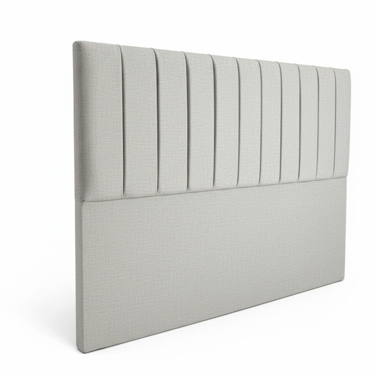 Lore - Respaldo 2 Plazas Líneas / Tubular Gris Claro Lino