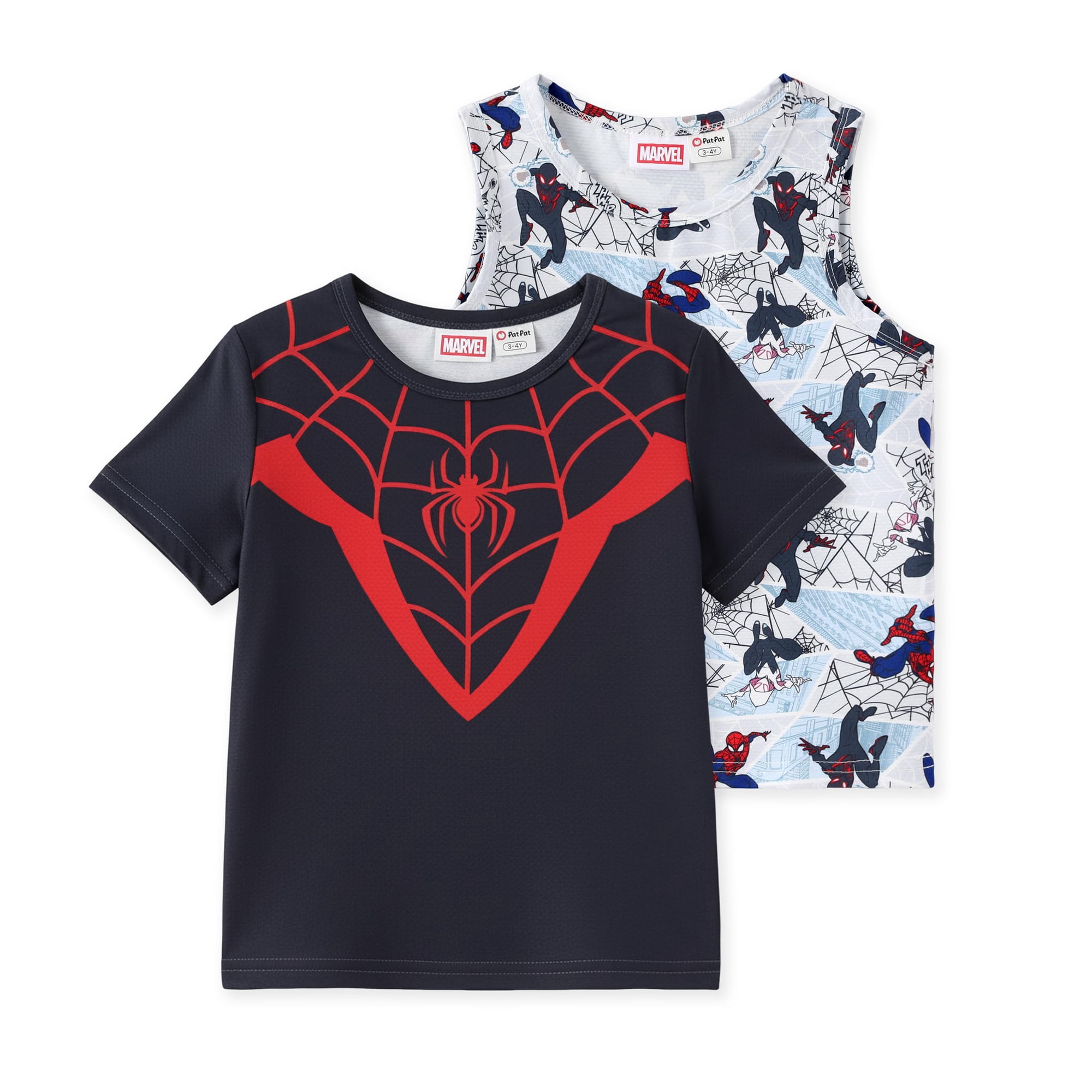 Pack De 2 Prendas Disney Marvel Spiderman Miles Morales Para Niños