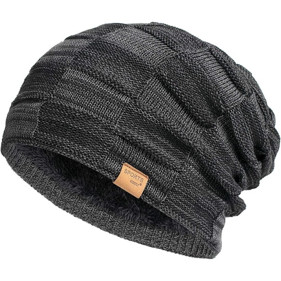 Gorro Slouchy Vgogfly Tejido Forrado con Polar