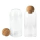 thumbnail image 2 of Set 2 Botellas Frascos Contenedor 570mL Vidrio 10cm Tapa, 2 of 3