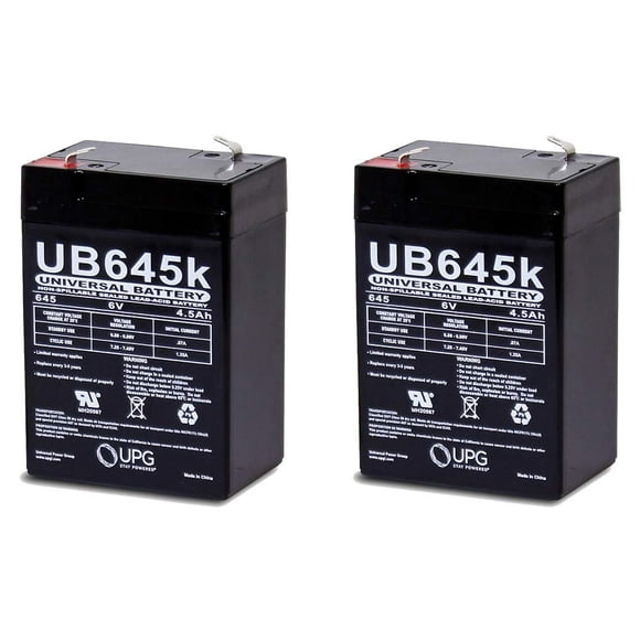 Batería de plomo UPG UB645 6V 4.5Ah sellada 10x5x7 cm