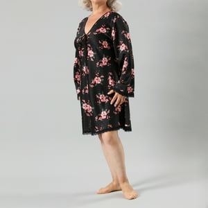 Camisola Satin Print Mujer Flores 33240-2