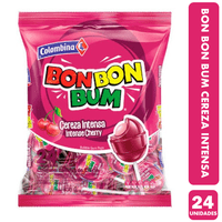 Genérico - Bon Bon Bum Sabor Cereza Intensa - Coyacs (Bolsa Con 24 Un)