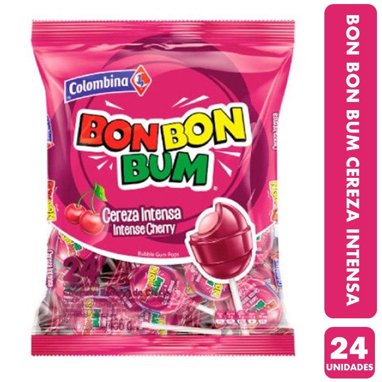 bonbonjojoページ Bon Bon Bum Sabor Cereza Intensa - Coyacs (Bolsa Con 24 Un) | Lider