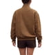 thumbnail image 3 of INSPIRE CHIC Chaqueta Bomber de Mujer con Cuadros de Imitación de Ante, Color de Contraste, Cremallera, Puños Elásticos, Talla X Grande Marrón, 3 of 6
