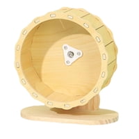 Magideal - Rueda Para Correr De Madera Para Hámster, Caminadora, Rueda De Ejercicio Silenciosa, Juguete De Altura Ajustable Para Animales Pequeños, Hámster Enano Dia19Cm 20X10.5X19Cm