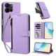 thumbnail image 2 of Funda con Billetera para [TCL K32/TCL K33] con Bolsillo Zipper y Tarjetero Morado claro, 2 of 6