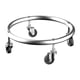 thumbnail image 4 of Base de cilindro de Gas móvil, soporte para tanque de Gas, maceta para flores de jardín, tanque de Gas versátil, bandeja de tanque de almacenamiento Plata Sin Freno 30cm, 4 of 5