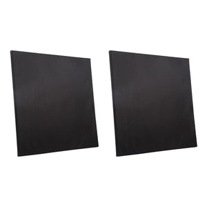 Magideal - Tablero Enmarcado Estirado, Lienzo Negro, Paneles De Lona, Lienzo De Pintura, Marco De Madera, Para Manualidades De Pinturas De Acuarela, 2 Uds. 40X40Cm