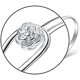 thumbnail image 3 of Pulsera de plata de ley 925 chapada en plata maciza para mujer, brazalete de moda, pulseras de cadena, 3 of 7