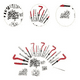 thumbnail image 3 of Kit De Herramientas Combinadas Generica 131 Piezas Rojo, 3 of 3