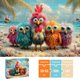 thumbnail image 3 of Rompecabezas Jiangsan 500 Piezas Pollos de Playa Divertidos, 3 of 8