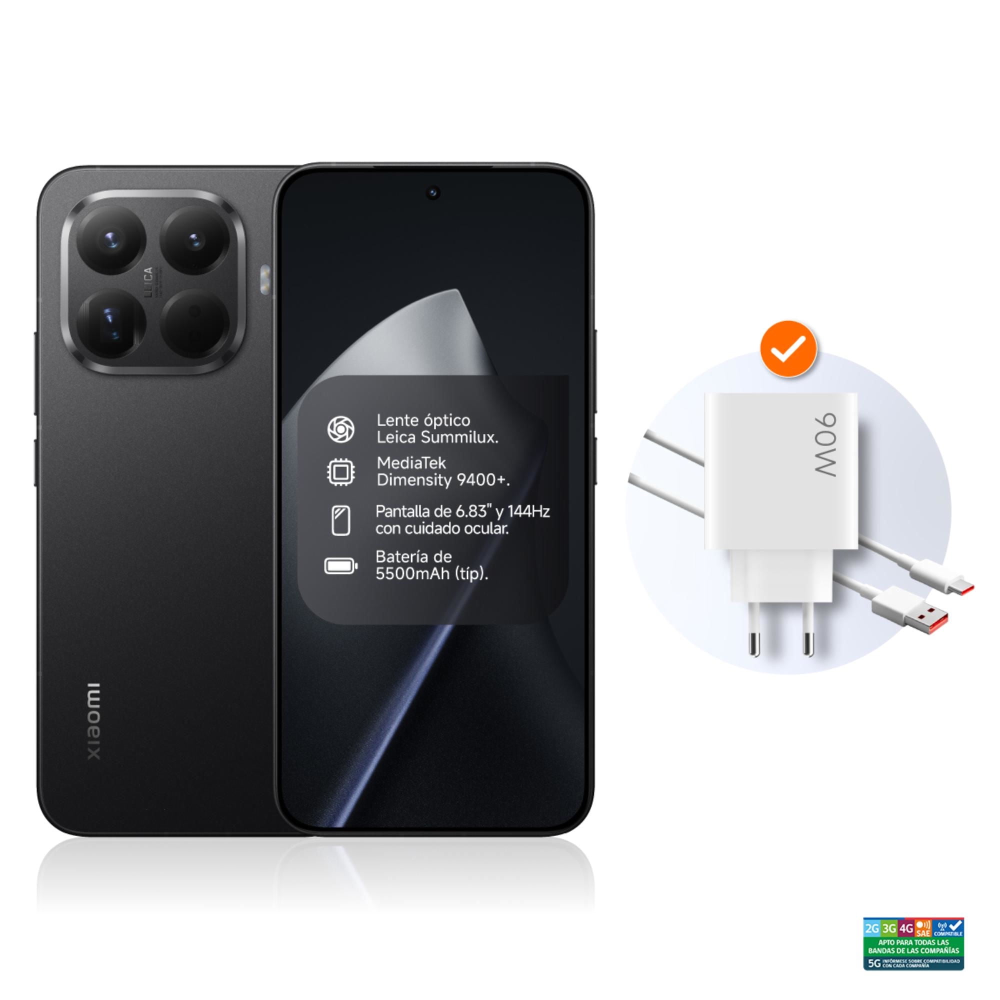 Xiaomi - Smartphone 15T Pro 5G 512Gb Negro