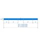 thumbnail image 4 of T-Track HOTTARGET de aluminio, 60 cm, con tornillos para madera, 2 unidades, color azul, 4 of 7