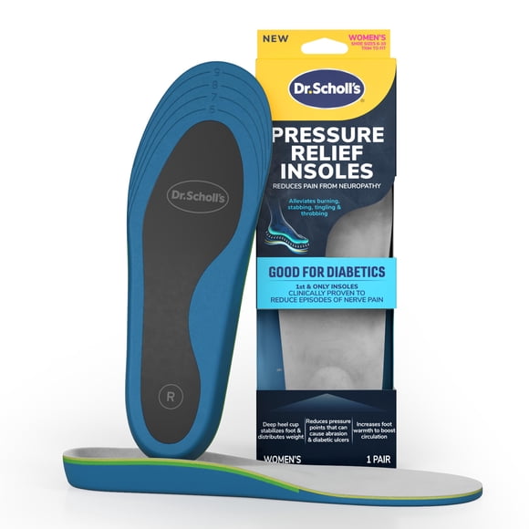 Plantillas Dr. Scholl's Pressure Relief para mujeres con neuropatía de 6 a 10 años