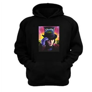 Genérico - Polerón Canguro Wonka Negro Talla Xs Unisex
