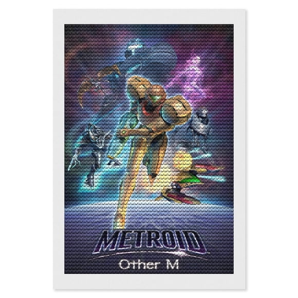 Kit de Pintura de Diamantes 5D Metroid Dread 20x30cm