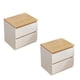 thumbnail image 1 of Pack 2 Velador Mesa De Noche Dos Cajones 41*30*32cm Moderno, 1 of 3